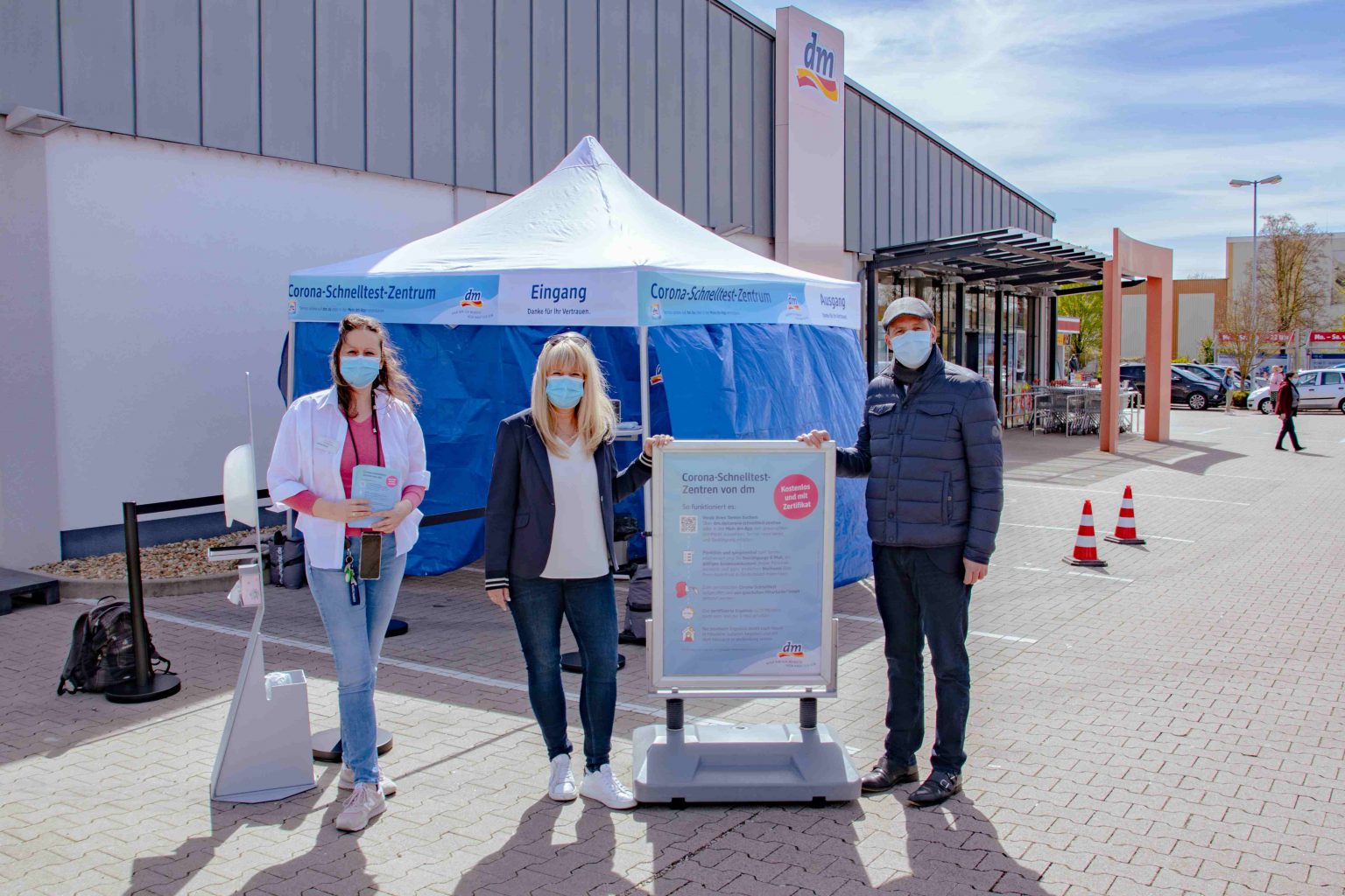 dm-Schnelltest-Zentrum in Leimen eröffnet | Pressemeier powered by